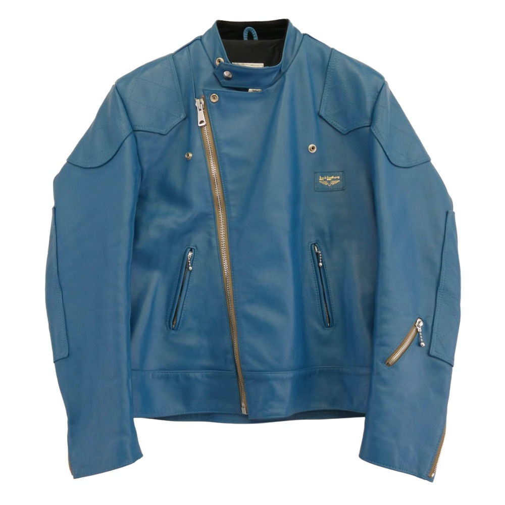 Lewis Leathers ルイスレザー SUPER MONZA VINTAGE TURQUOISE スーパーモンザ ヴィンテージターコイズ ブルー系 40【中古】