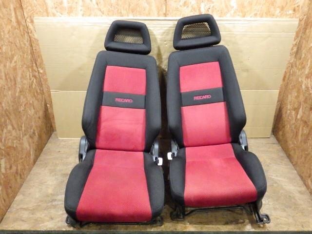 【山形 酒田発】中古 KEIワークス TA-HN22S フロントシートセット 純正 レカロ 運転席 助手席 個人宅不可 ◆説明欄要確認◆