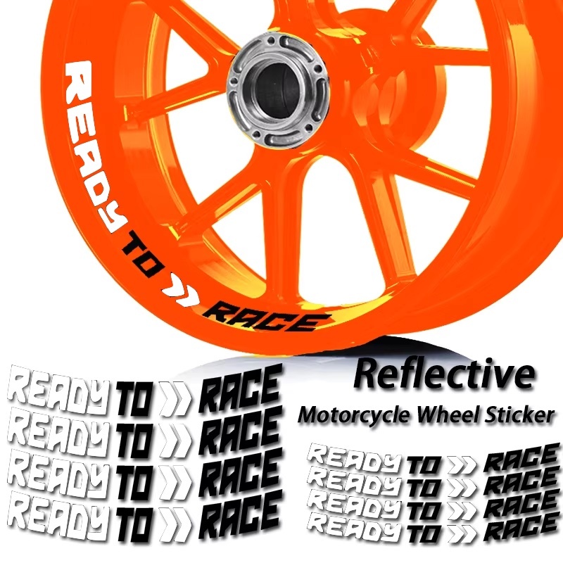 リムステッカー リムデカール READY TO RACE /KTM RC125 250 390 790DUKE 890DUKE 690 SMC R ENDURO 1090 1290 スーパーデューク R/GT 白黒