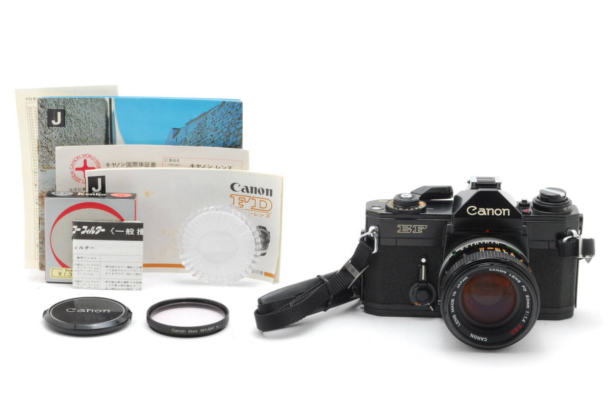 【美品】Canon EF 35mm SLR Film Camera FD 50mm F1.4 S.S.C. SSC Lens キャノン フィルム カメラ #B-617