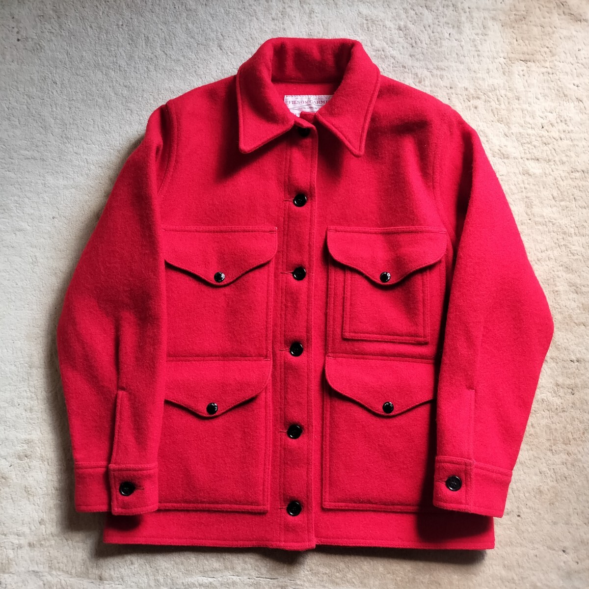  vintage FILSON MACKINAW WOOL CRUISER JACKET　red　フィルソン　マッキーノ　クルーザー　赤　レッド
