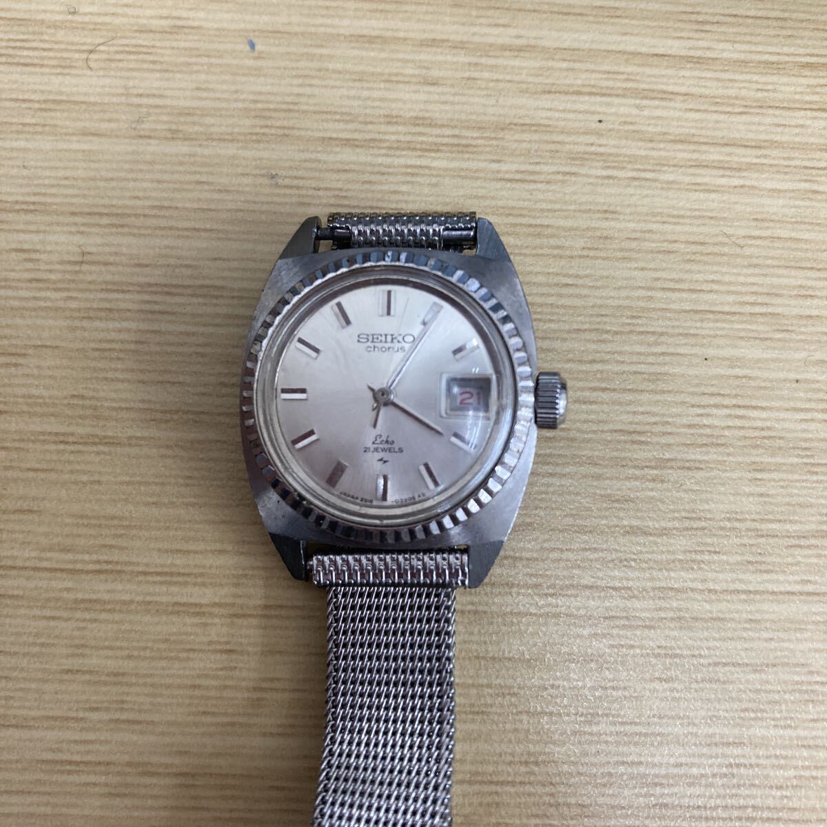 SEIKO 2518-0130　horus　腕時計 手巻き シルバー　レディース 動作確認済み　アンティーク【903B】