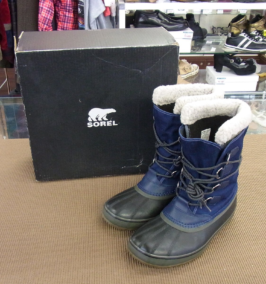 SOREL ソレル 1964 PAC NYLON NM1440-465 メンズブーツ サイズ28.0cm ウォータープルーフ パックナイロン ネイビー 靴 冬 防水アッパー