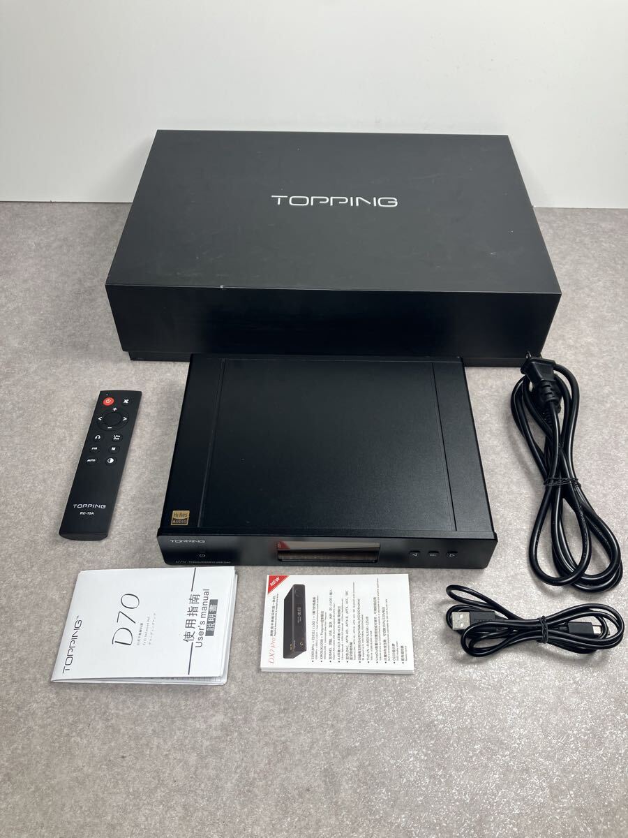 TOPPING トッピング　D70 Black 箱説リモコン付属（通電）