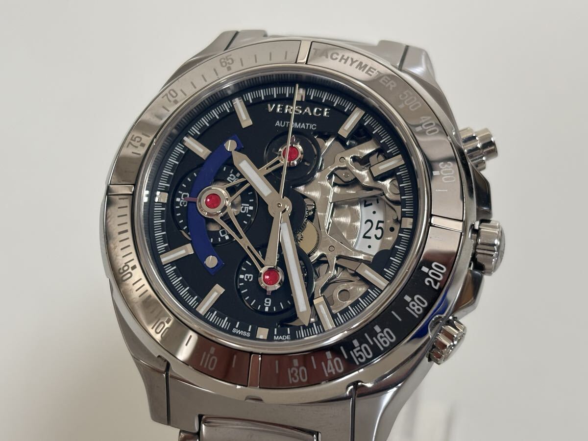 VERSACE ヴェルサーチ ヴェルサーチェ VK8010013 世界500本限定 自動巻 スケルトン メンズウォッチ 男性用腕時計 ディーブイワン [DV ONE]