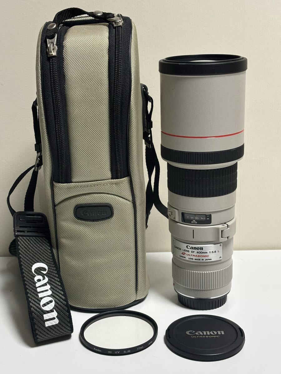 美品　Canon キャノン LENS EF 400mm 1:5.6 L USM　ULTRASONIC カメラレンズ