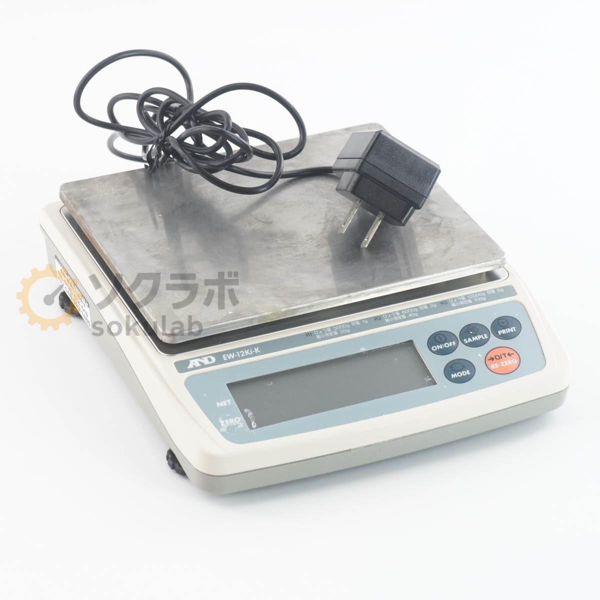 [JB] 保証なし 2023年製 EW-12Ki-K EW-i-K A＆D ひょう量3000g/6000g/12000g エーアンドデイ はかり 電子天秤 電子天びん S...[08052-0007]