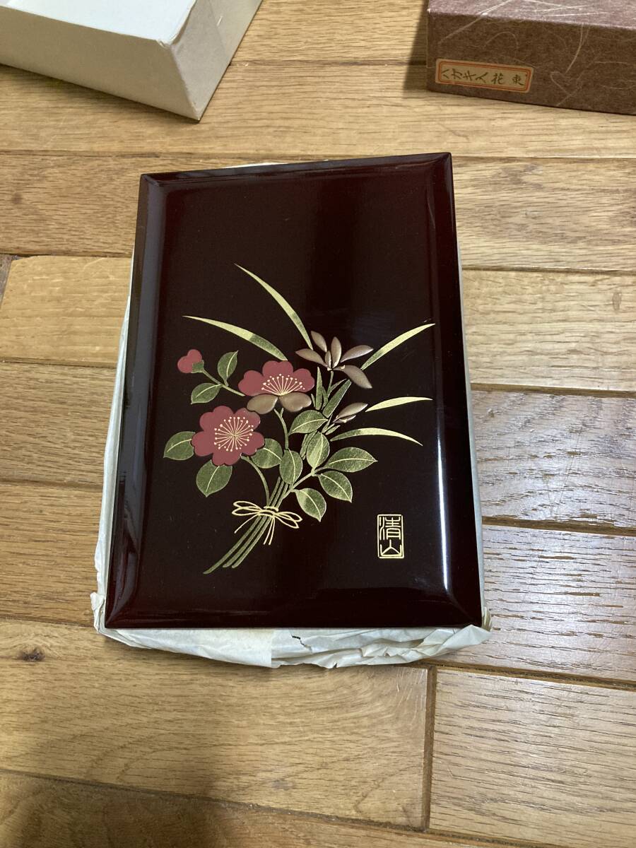 ハガキ入れ　花束　　　　葉書入れ　小物入れ
