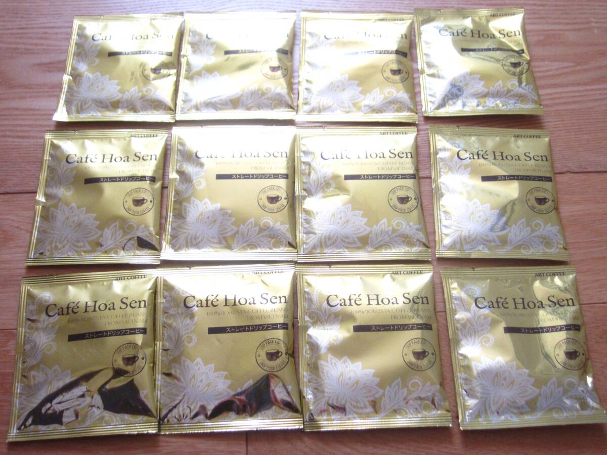 Cafe Hoa Sen ストレートドリップ コーヒー 　アートコーヒー　12パック セット