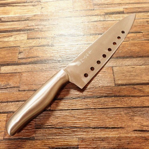 市田ひろみ 牛刀 研ぎ済 穴あき ステンレス 万能包丁 200mm