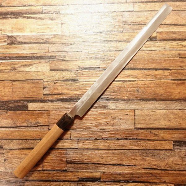 堺豊泉 蛸引包丁 研ぎ済 水牛柄 ハガネ 本鍛錬 極上 蛸引き タコ引き 275mm