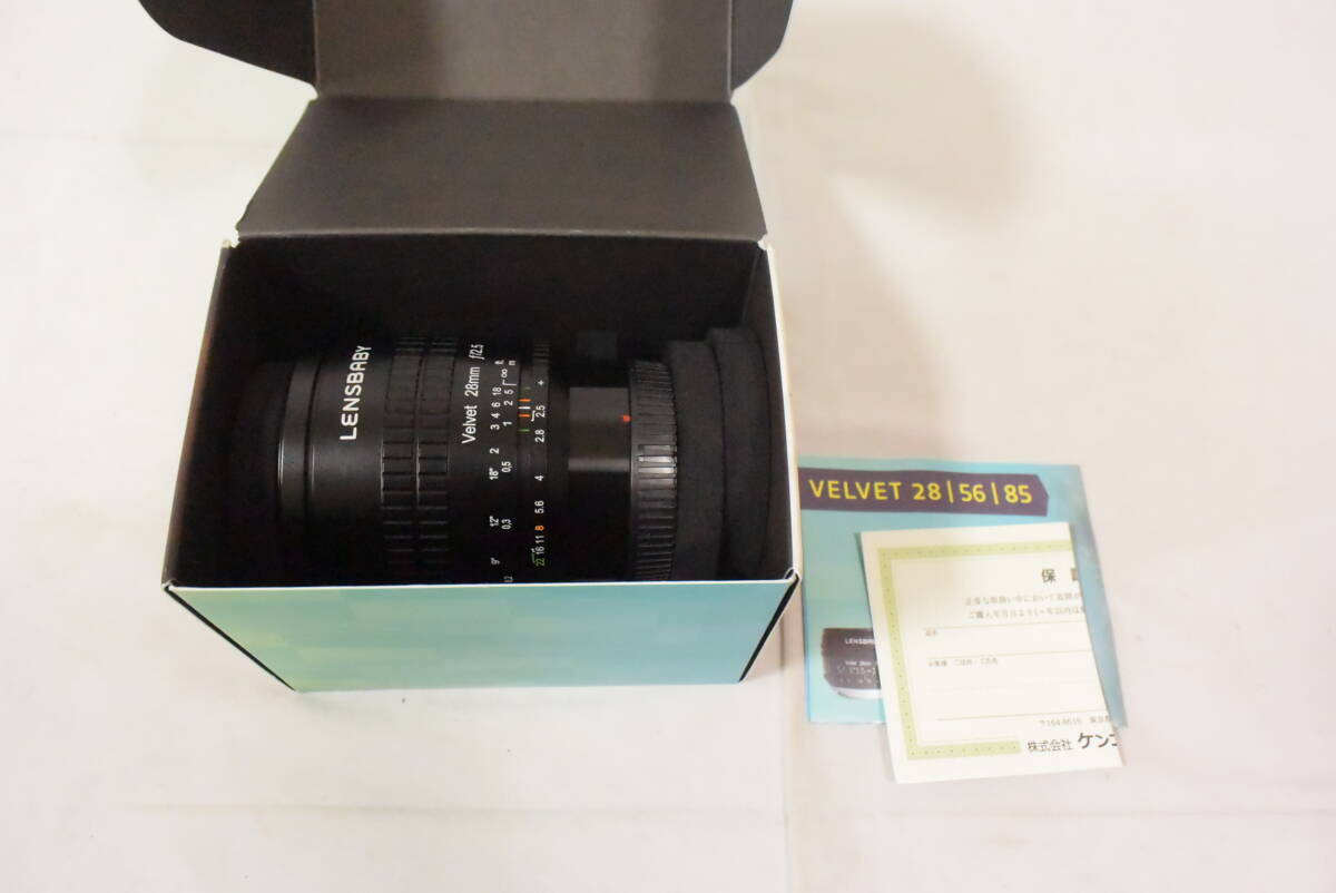 【新品】 ケンコー・トキナー レンズベビー LENSBABY VELVET 28 For Nikon Z ベルベット 28mm F2.5 ソフト ニコンZマウント 142930