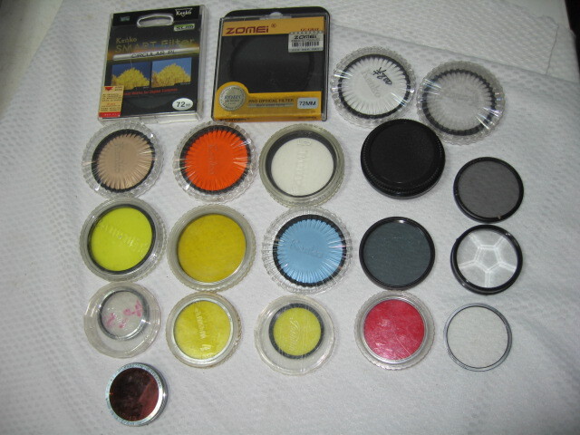 ★カメラ Kenko 55mm MC C4 他20個 フィルター 色々 動作不明 ジャンク レンズ/アダプター