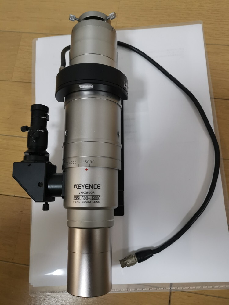 ★未使用に近い★ Keyence VH-Z500R + VH-Z500W 高倍率5000倍ズームレンズ VHXマイクロスコープ用