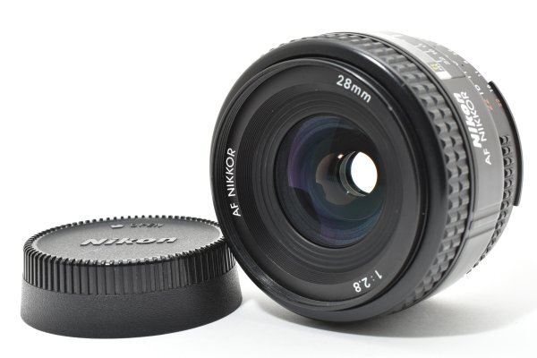 ADS8243★ 美品 ★ Nikon ニコン AF Nikkor 28mm F2.8 単焦点 広角レンズ Fマウント