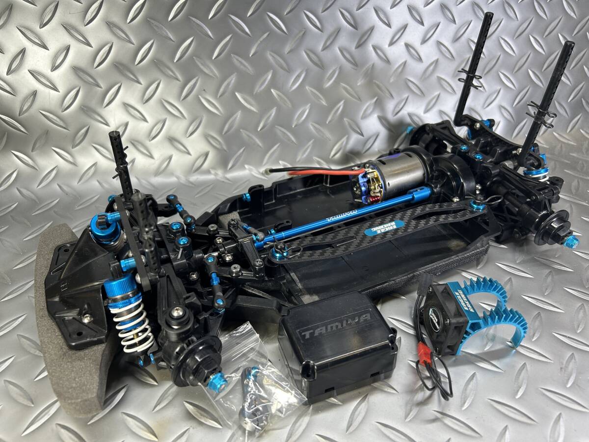★タミヤ★ TAMIYA タミヤ TT-02 TRFダンパー アルミパーツ カーボン ダンパーステー ラリー モーター フルベアリング 走行数回