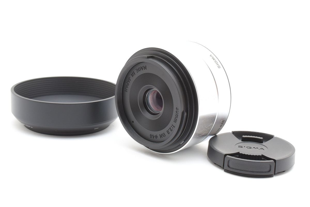 【返品保証】★実用品★ SIGMA 単焦点レンズ Art 30mm F2.8 DN シルバー マイクロフォーサーズ用 #02251225