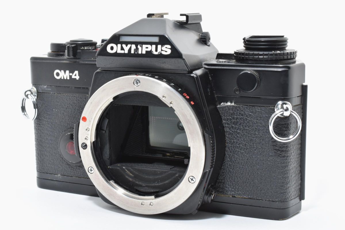 【返品保証】★実用品★ Olympus オリンパス OM-4ブラックボディ #03260215