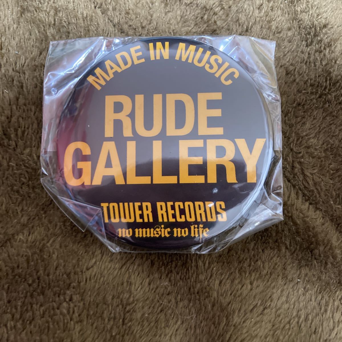 [非売品:3]rude gallery ルードギャラリー　タワレコ　tower records NO music NO LIFE 缶バッチ　ノベルティ　特典