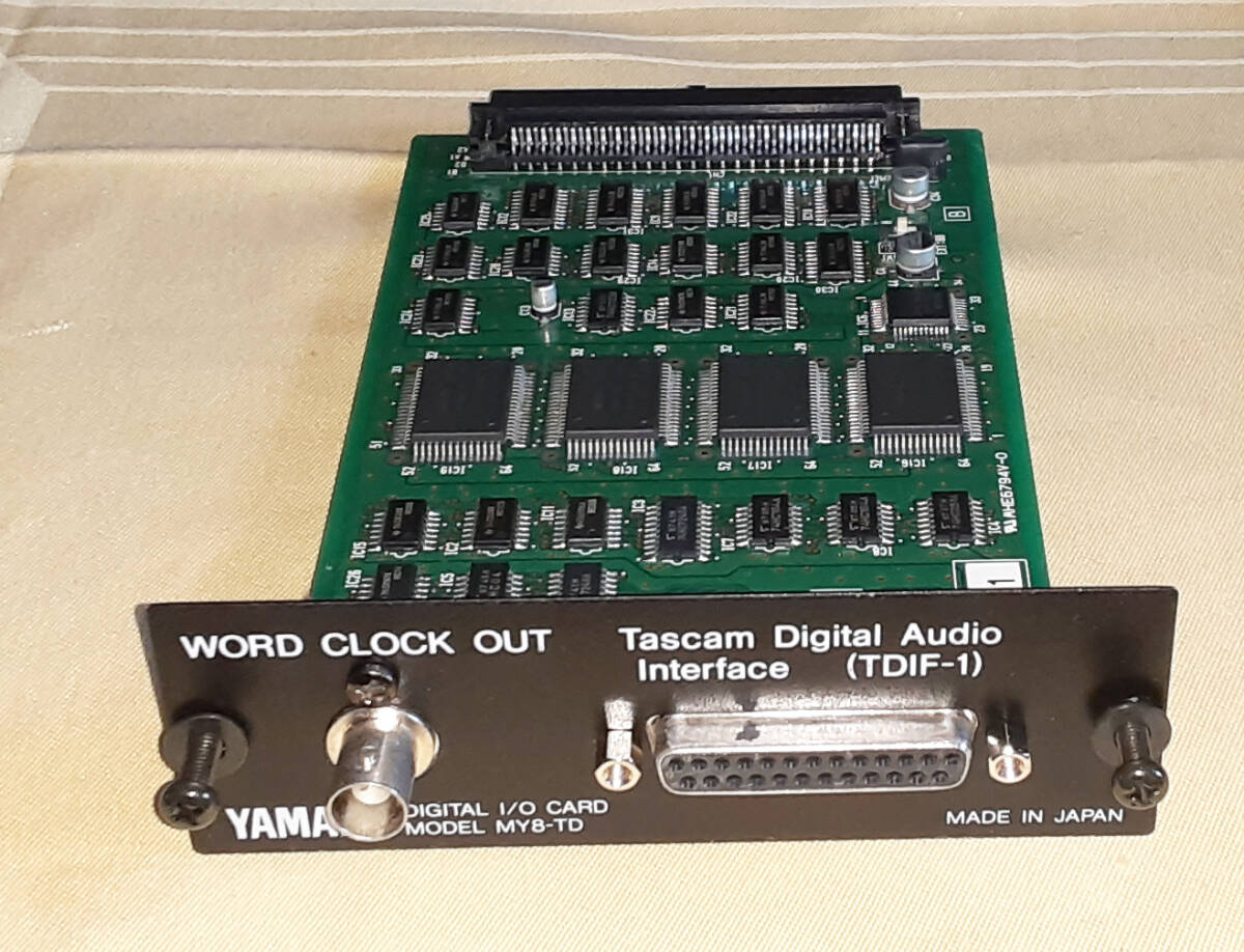 ★YAMAHA MY8-TD DIGITAL I/O TDIF-1 CARD★OK!!★MADE in JAPAN★