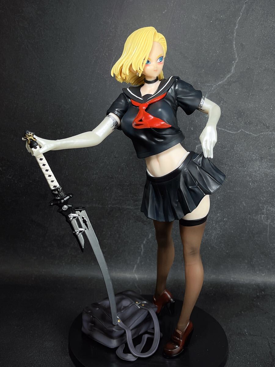 人造人間18号 ドラゴンボール リペイント フィギュア 1/6 高：30cm（検: ランチ ブルマ チチ キャストオフ）Dragon Ball “制服Ver.”