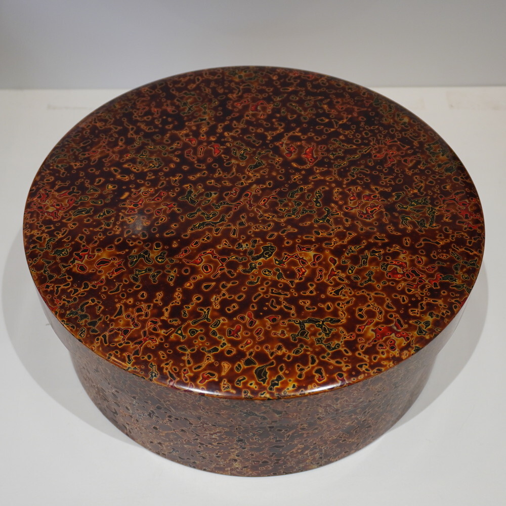 C91【中古】津軽塗 茶櫃 漆器 伝統工芸 茶さじ付き