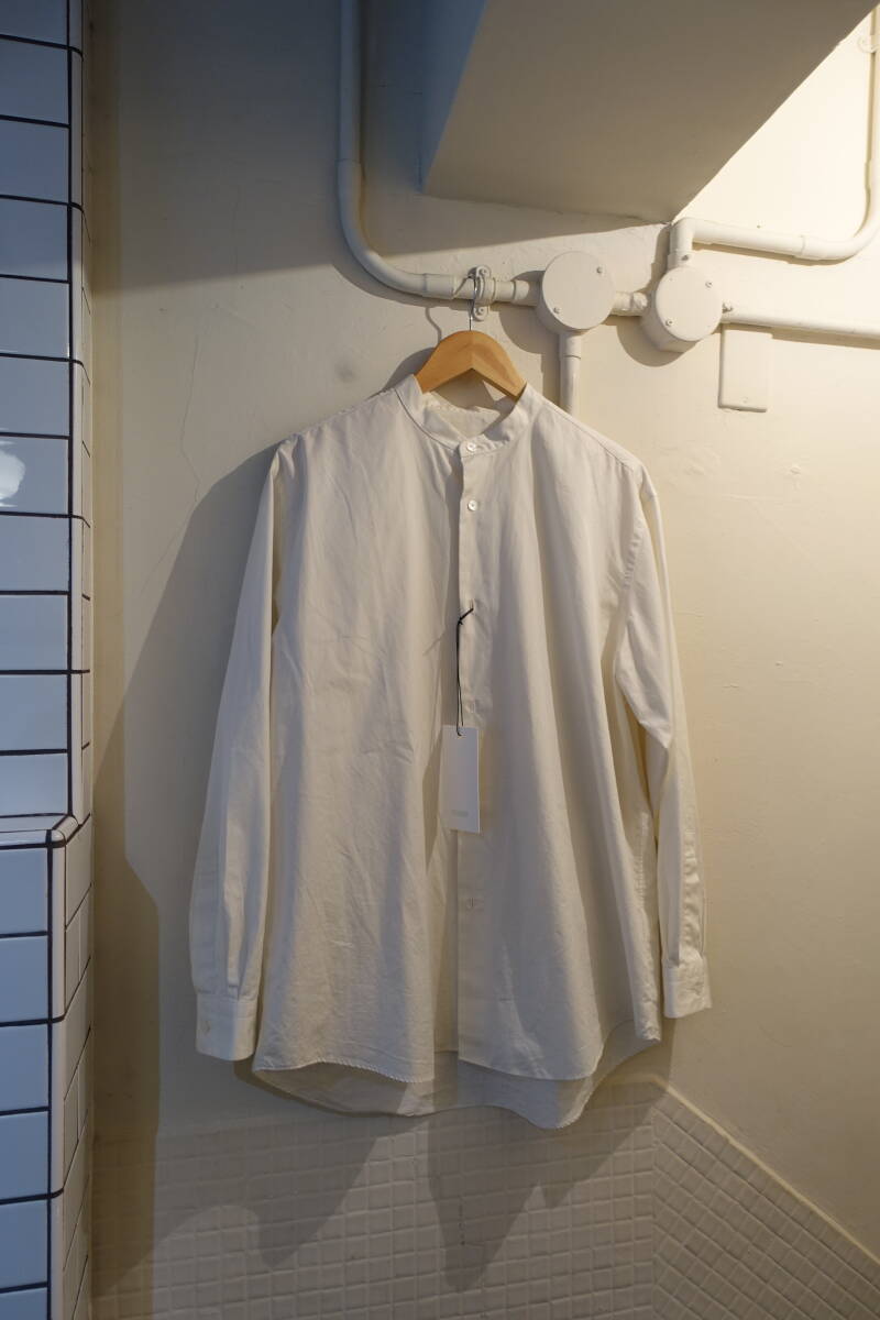 アプレッセ A.PRESSE シャツ 22AAP-02-09H サイズ2 定価36300円 Band Collar Shirt