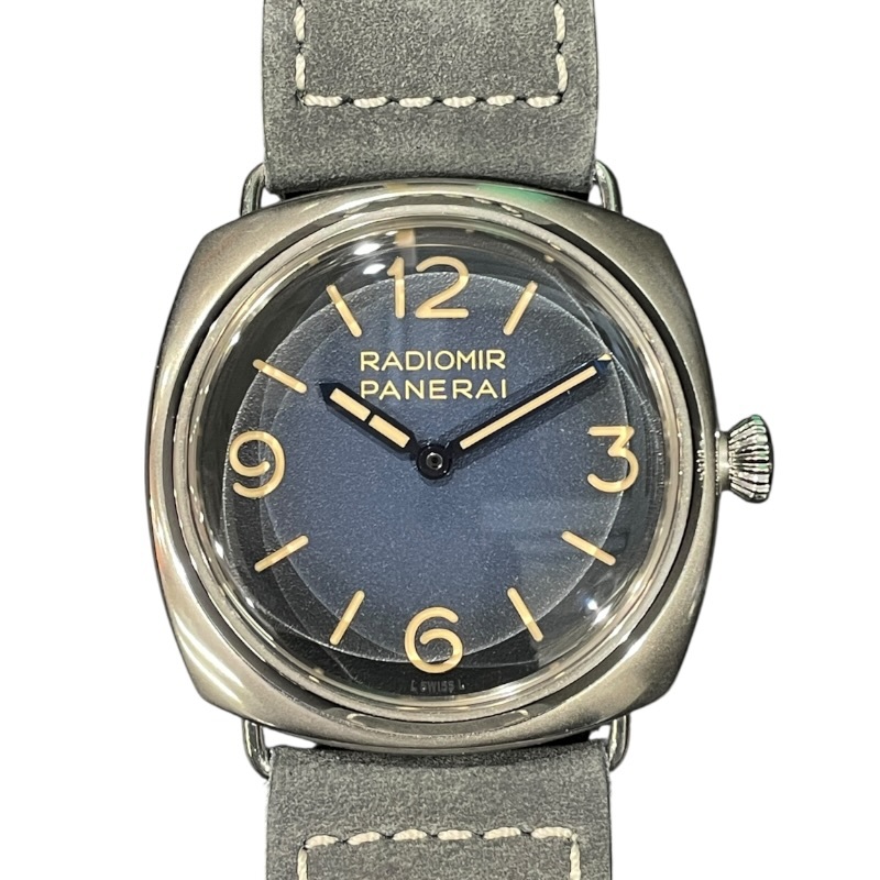 パネライ PANERAI ラジオミール トレジョルニ PAM01335 ブルー ステンレススチール 腕時計 メンズ 中古