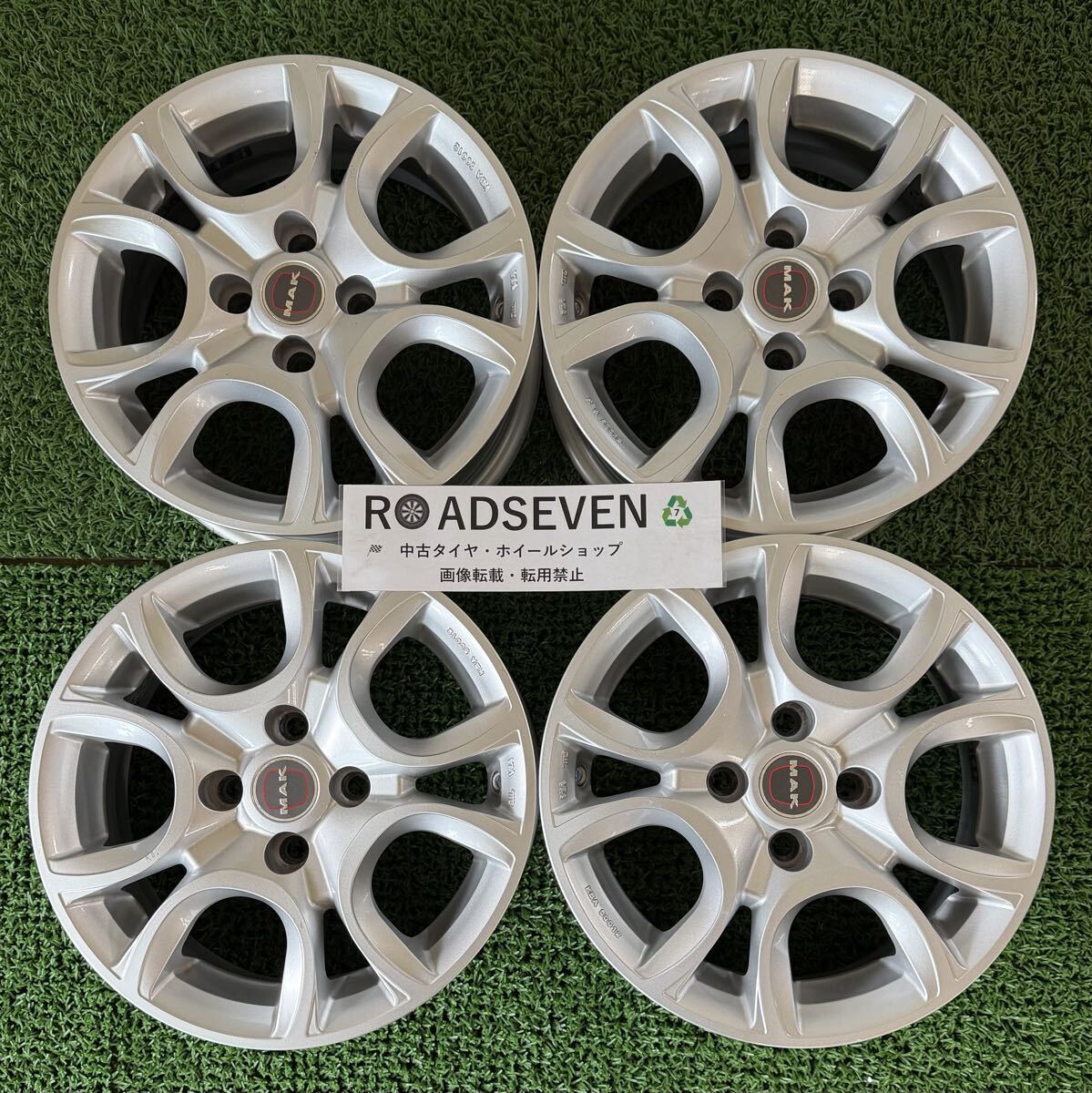◆MAK TORINO マック トリノ ◆14×5.5J +35 4H PCD98 ハブ径:約58mm 4本Set 中古アルミ ◆劣化/汚れ/傷等有り ◆送料無料