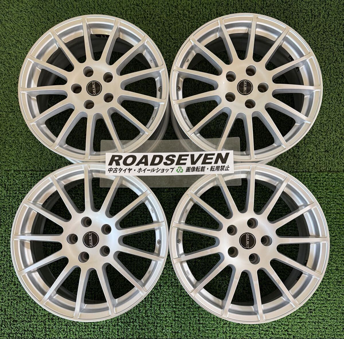 ◆GELBUT ゲルプート YPW01 ◆17×7J +40 5H PCD110 ハブ径:約65mm 4本Set 中古アルミ ◆劣化/汚れ/ガリ傷等有り ◆送料無料