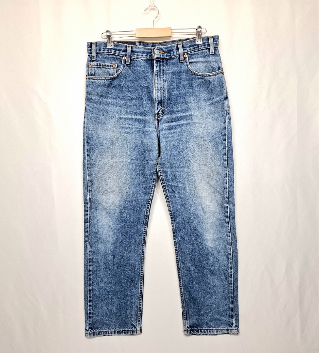 良好 00年 USA製 LEVI'S 505 W36 L30 ヒゲ落ち 00s 90s USA製 リーバイス ビンテージジーンズ