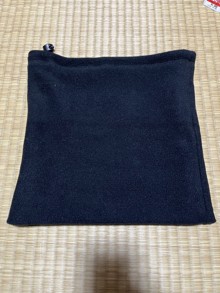 【新品未使用】 ネックウォーマー 防寒 フリース ブラック 黒