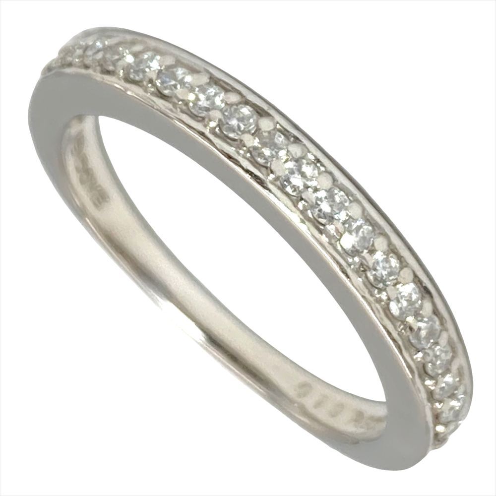 ヴァンドーム青山 Vandome Aoyama ハーフエタニティ リング 指輪 ダイヤモンド 0.19ct 約11号 Pt900 4.3g プラチナ レディース