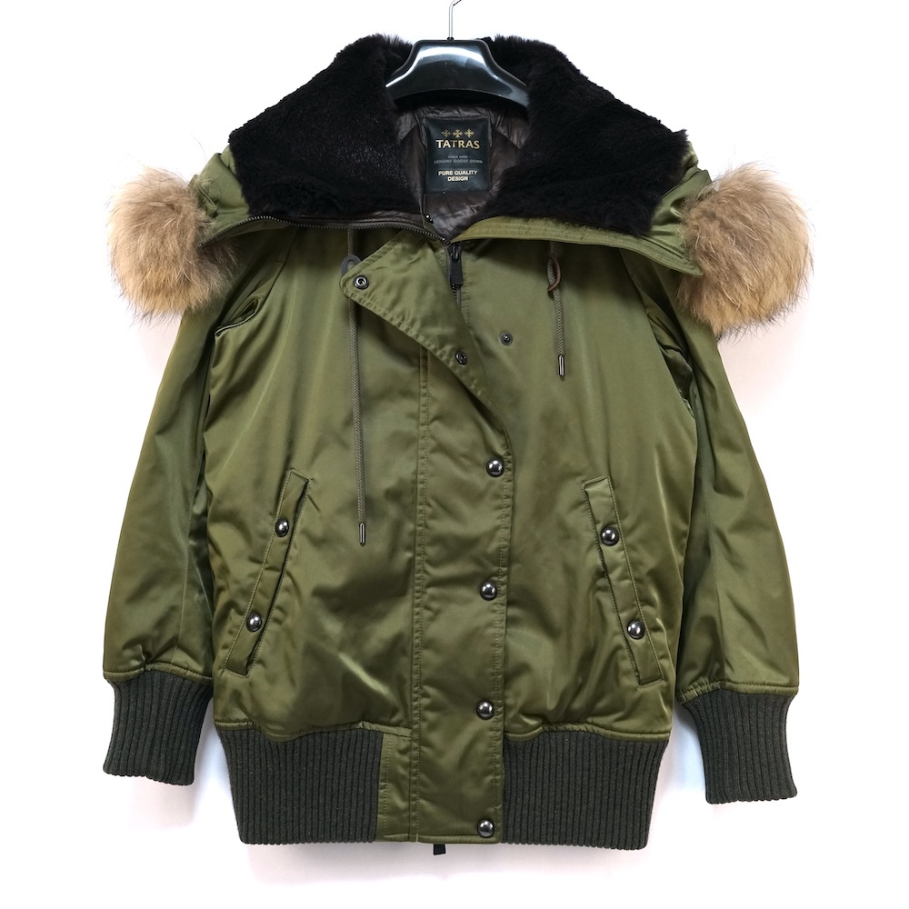 TATRAS GALLINOLA DOWN BLOUSON タトラス Rライン ガリアーノ ダウンジャケット カーキ サイズ1 LTA16A4479