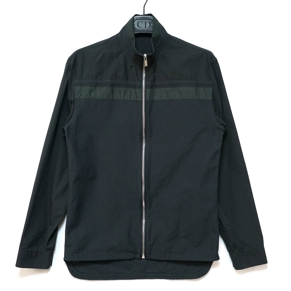 DIOR HOMME ディオール オム ジップジャケット ブラック コットン 37サイズ 733C543V1581