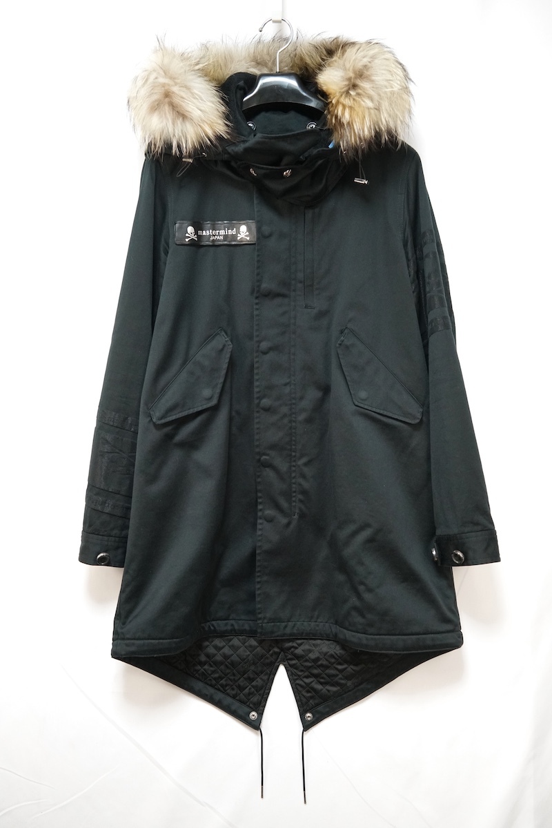 mastermind JAPAN マスターマインド ジャパン モッズコート ファー neworder ブラック Sサイズ MB2-C003-05