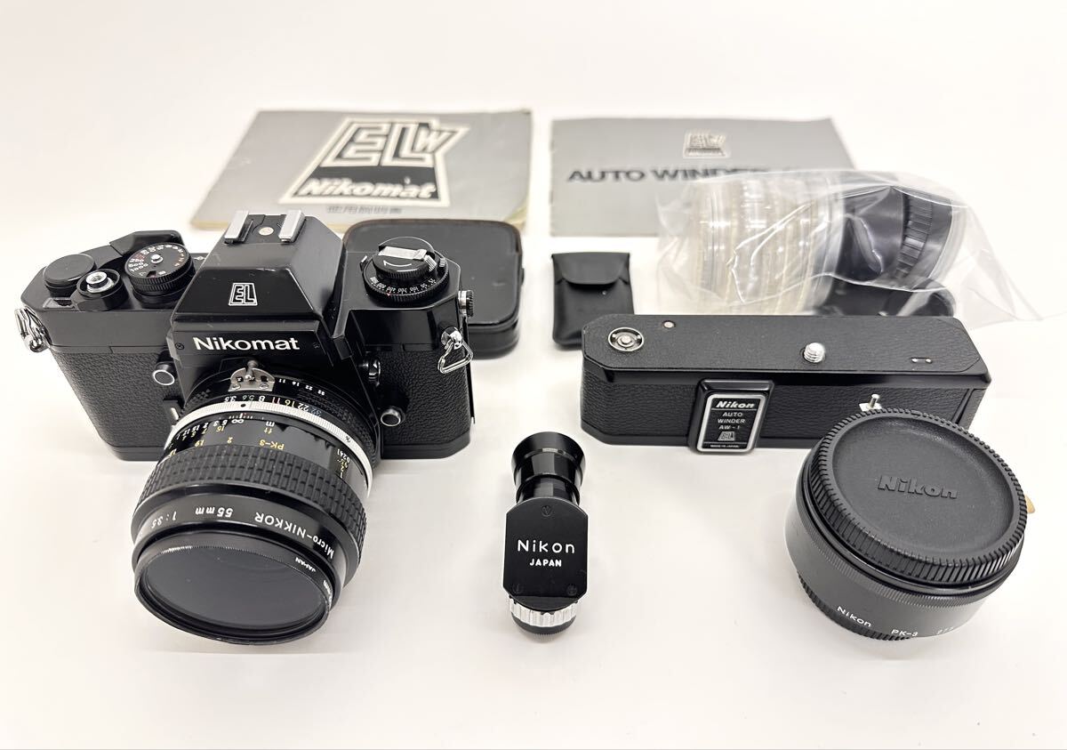 Nikon カメラ Nikomat ELW ボディレンズ AUTO WINDER AW-1 ニコン フィルムカメラ