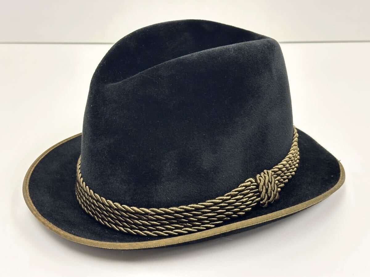 ドイツ製 WEGENER ウェグナー 中折れ ハット ラビット うさぎ ヴィンテージ 約55cm