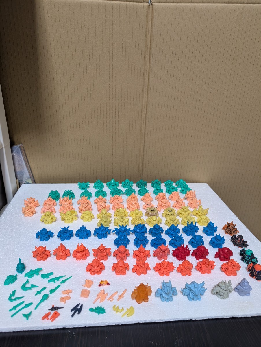 当時物 BANDAI バンダイ 元祖SDガンダム SDガンダム ガン消し GUNDAM Kinkeshi Vintage Japan 希少 ガンダム消しゴム 99個まとめ 現状品