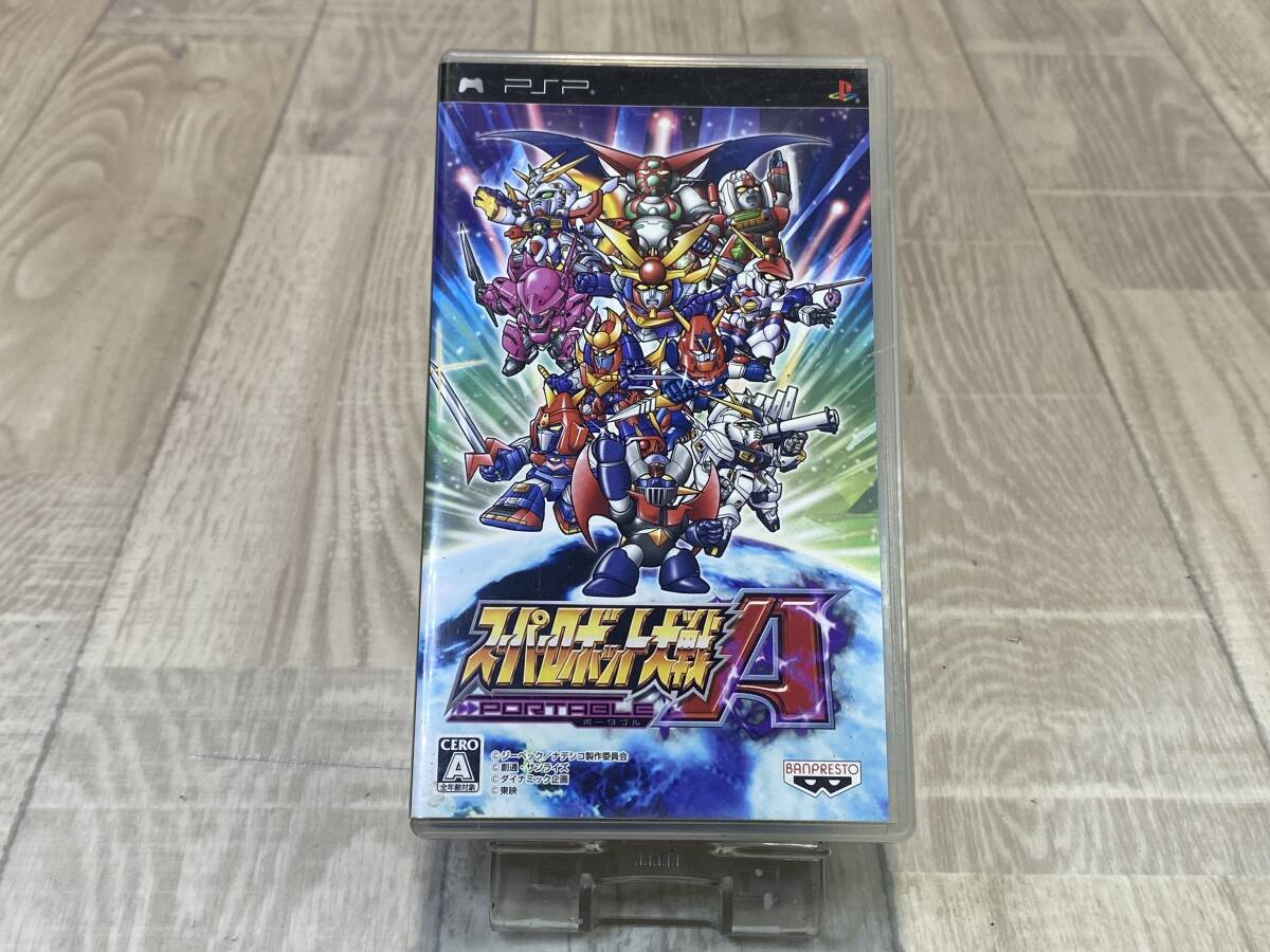 【☆】 BANDAI NAMCO PSP ソフト スーパーロボット大戦A PORTABLE ポータブル ゲーム 型番不明 【 動作確認済/現状品 】 （PN6B-210）