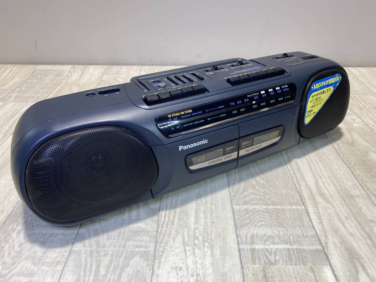 【☆】 Panasonic ラジカセ カセット ラジオ AM FM レコーダー　RX-FT53 【動作確認済/現状品】 （PN6B-199）