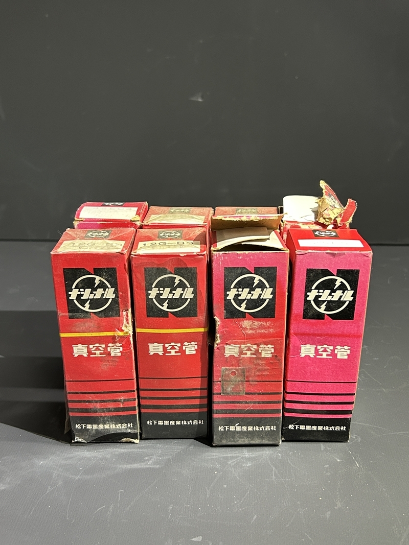 ● コレクター必見 まとめ売り 未使用含む レトロ ナショナル 真空管 8点 12G-B3 / 42EC4 など National コレクション kr863