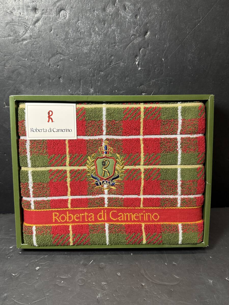 ★コレクター必見 未使用品 ロベルタディカメリーノ バスタオル 綿100％ 日本製 お風呂 バス用品 タオル 生活用品 コレクション Au387