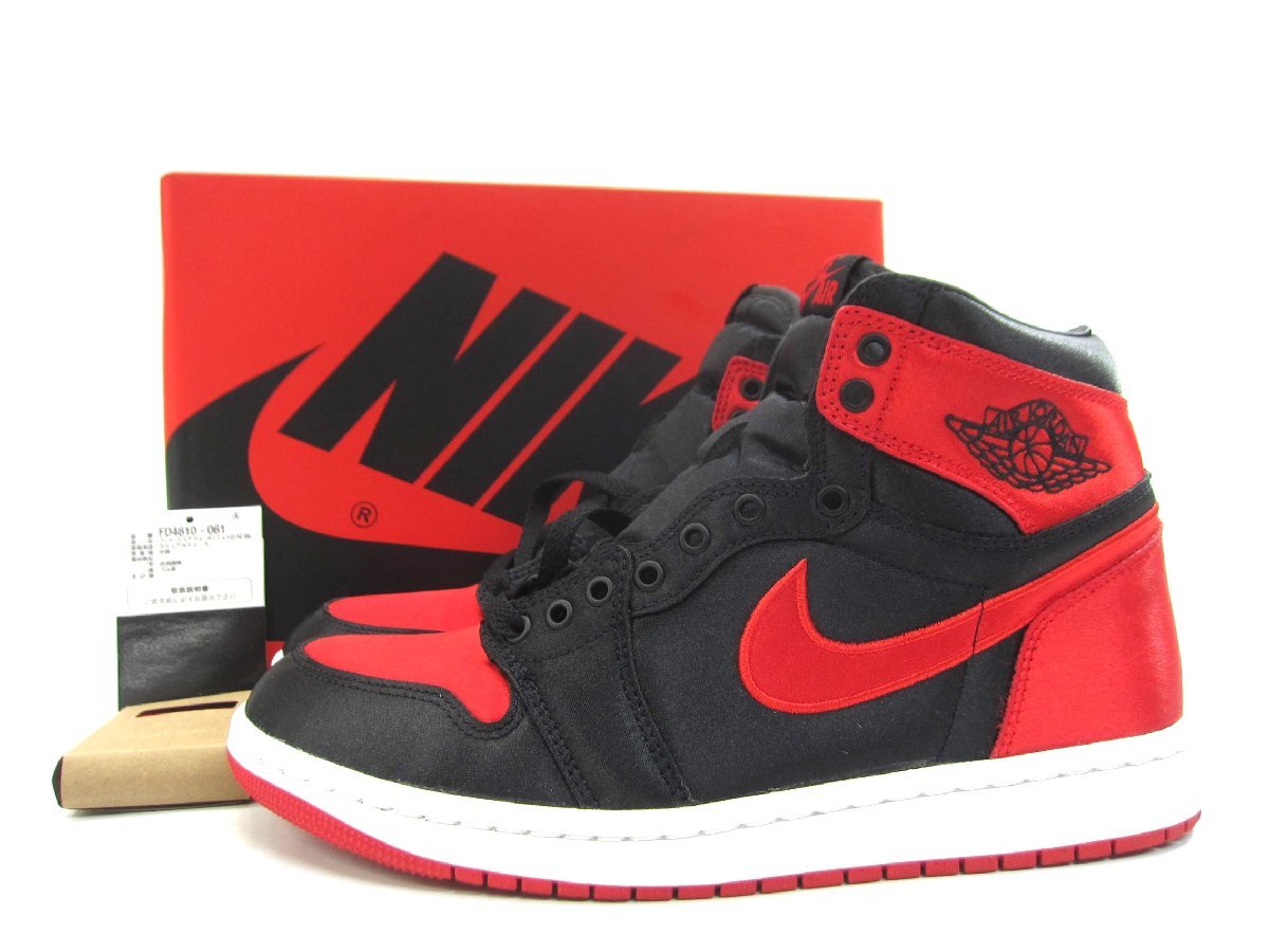 NIKE ナイキ WMNS AIR JORDAN 1 RETRO HIGH OG SATIN BRED FD4810-061 SIZE:26.0cm メンズ □UT14667