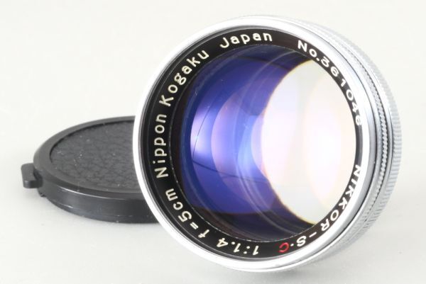 Nikkor S.C 5cm 50mm F/1.4 Sマウントレンズ クローム Nippon Kogaku 日本光学 単焦点 オールドレンズ