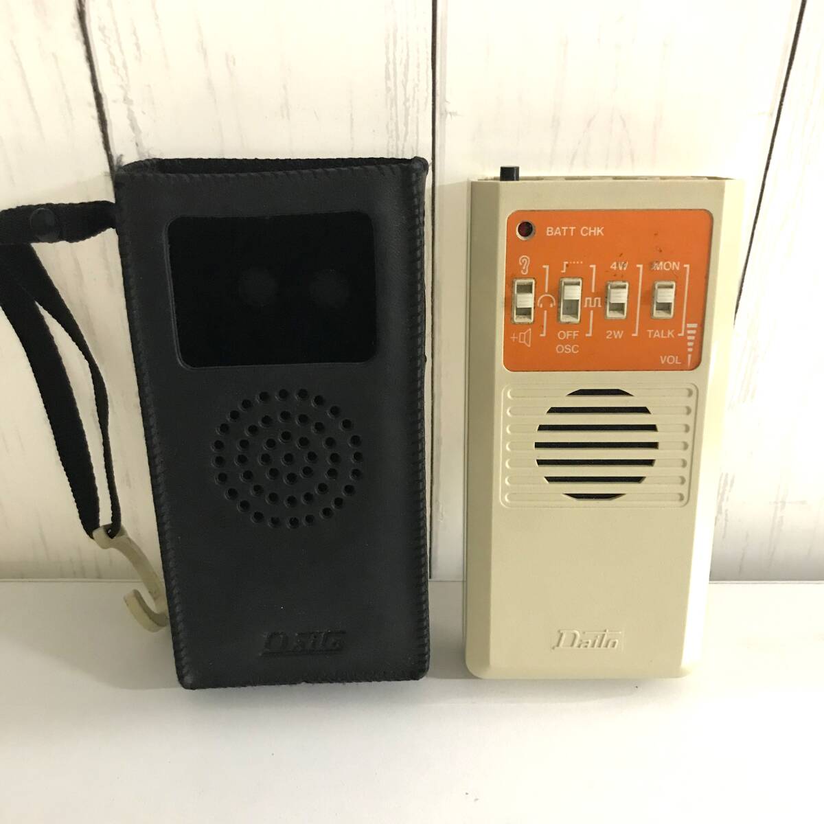 当時物 テストホン2 Daito 大東通信 1995年製 カバー付き 単三電池 昭和レトロ 平成レトロ 工事 通信工事 点検用 有線通話 KW