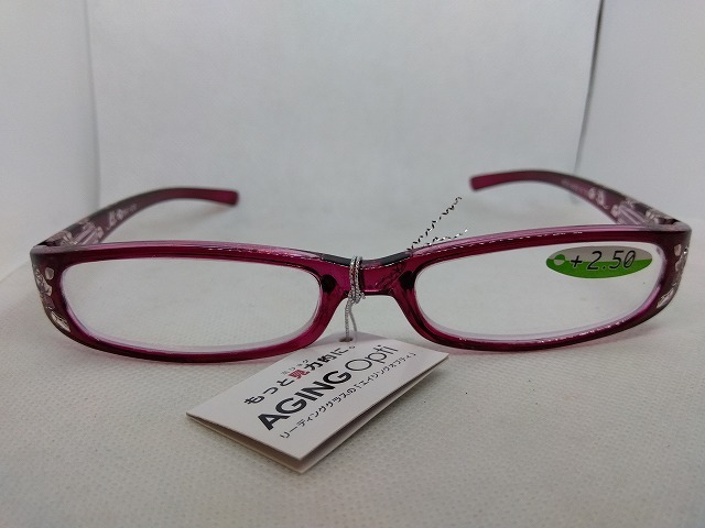 女性用★＋２．５０★エイジングオプティ「アートコレクション」シニアグラスＤＲ－７０５（新品未使用）