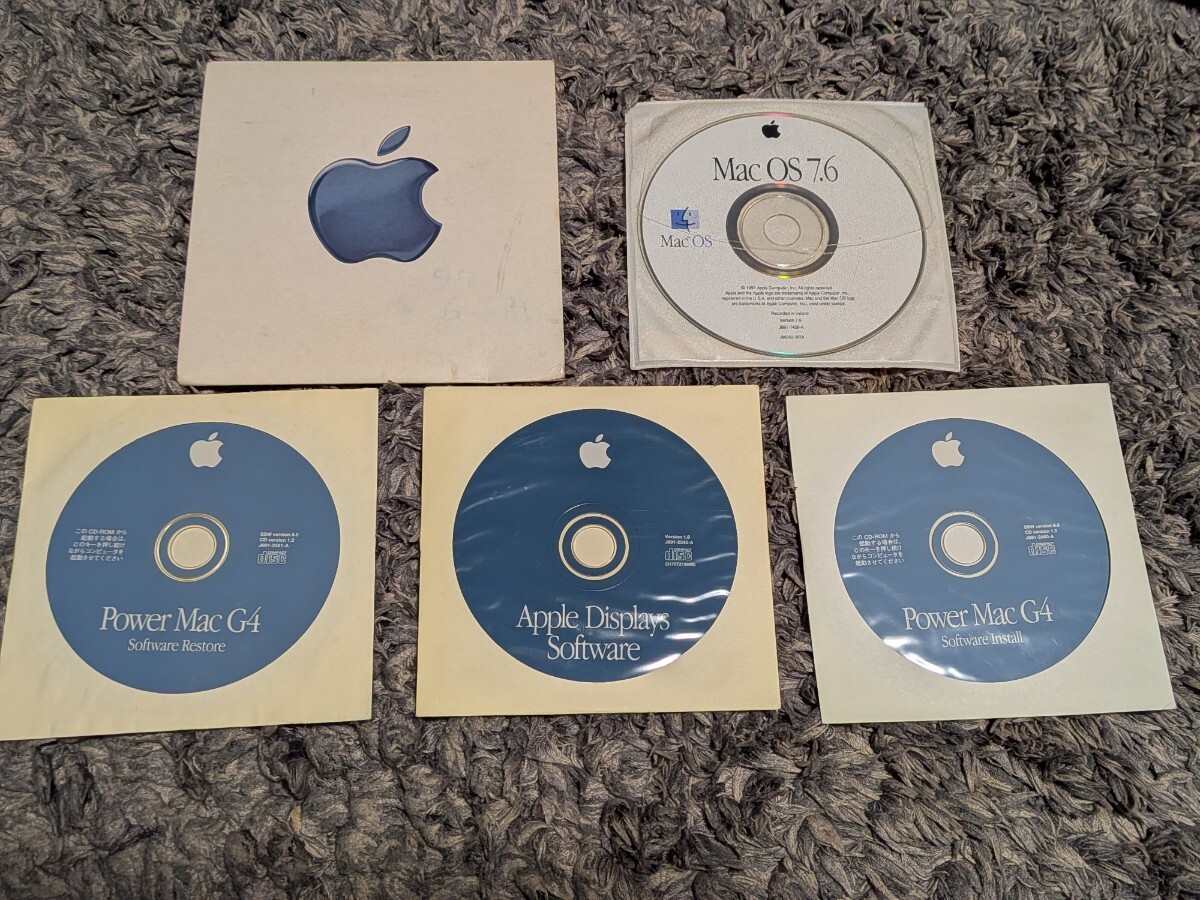 Power Mac G4用のソフトウェア復元（Restore）およびインストール（Install）CD　セット　中古品