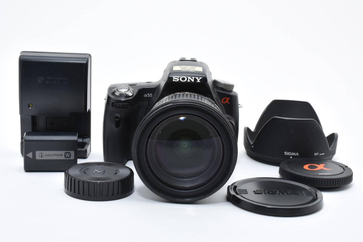 【おまけレンズ付き】 SONY ソニー α55＋シグマ 17-70mm F2.8-4.5 カメラ #11265