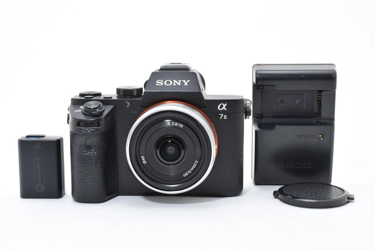 【純正レンズセット】SONY ソニー α7II＋16mm F2.8 カメラ #11333